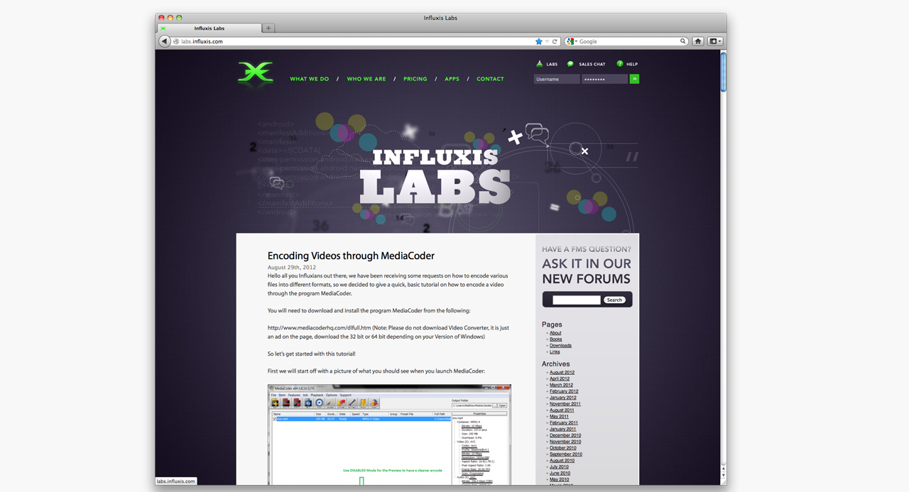 Influxis ADVERTISING